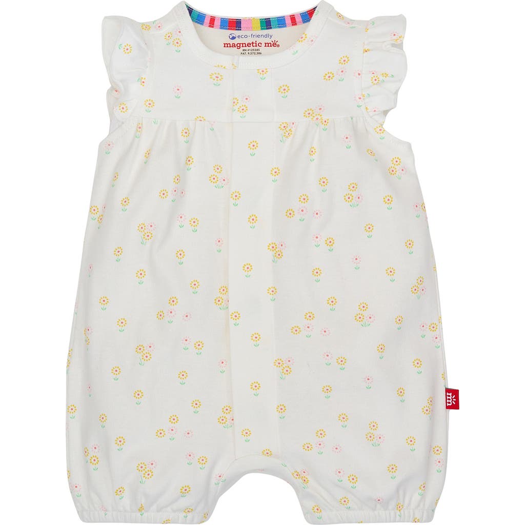 Shop Magnetic Me Evangeline Organic Cotton Romper In White