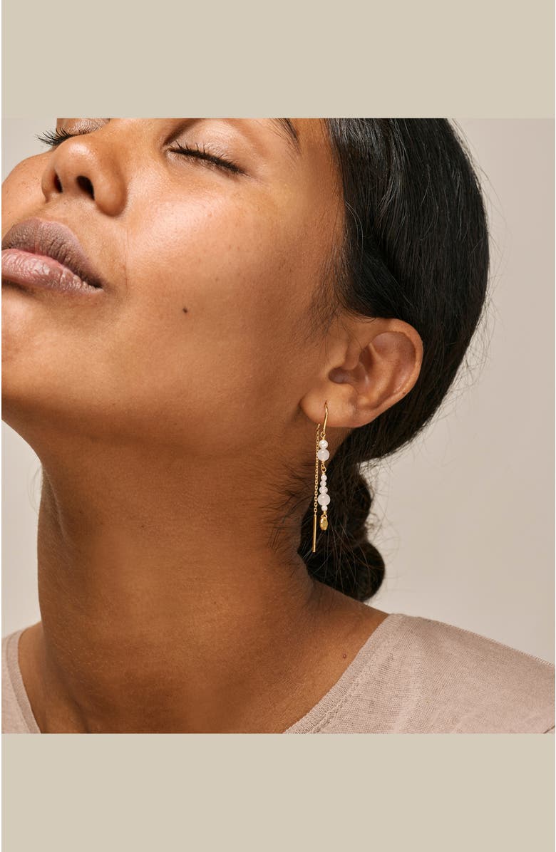 Enamel Copenhagen Sofia Earring, Alternate, color, White And Pearls