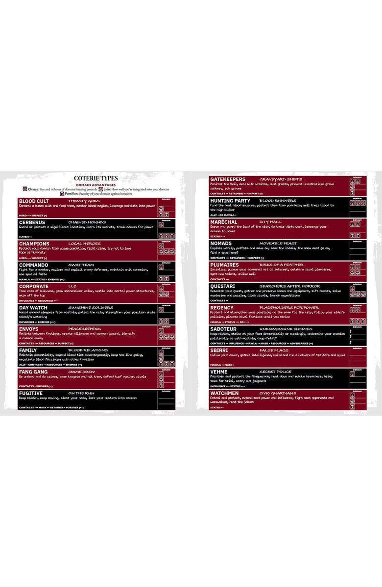 Renegade Game Studios Vampire The Masquarade 5th Edition Game Players Guide, Alternate, color, Multicolored