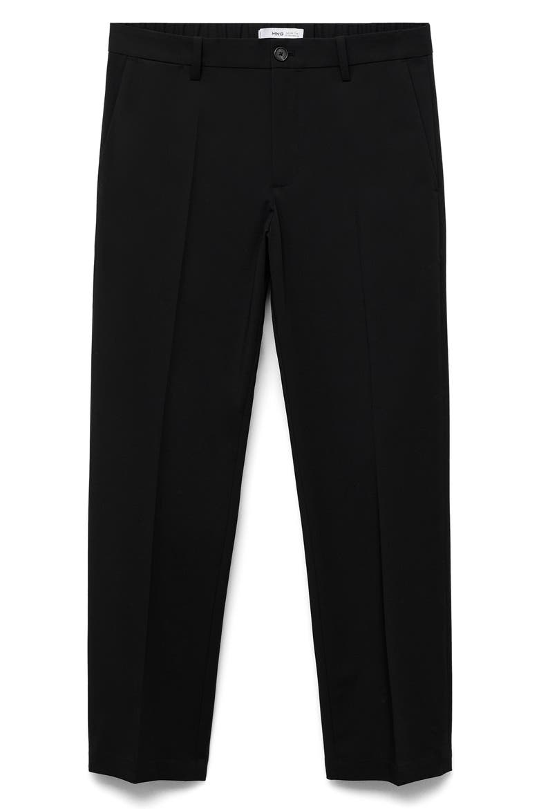 Bologna Slim Fit Stretch Pants, Alternate, color, BLACK