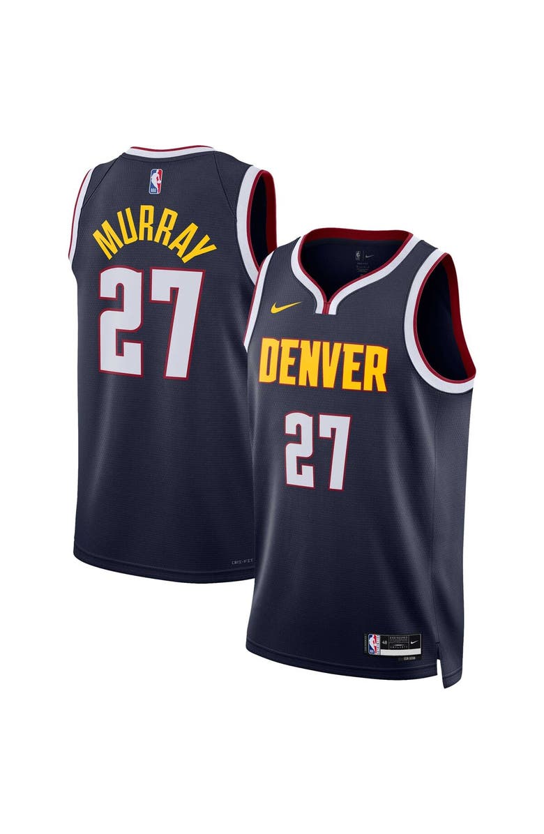 Nike Unisex Nike Jamal Murray Navy Denver Nuggets Swingman Jersey - Icon Edition, Alternate, color, Navy