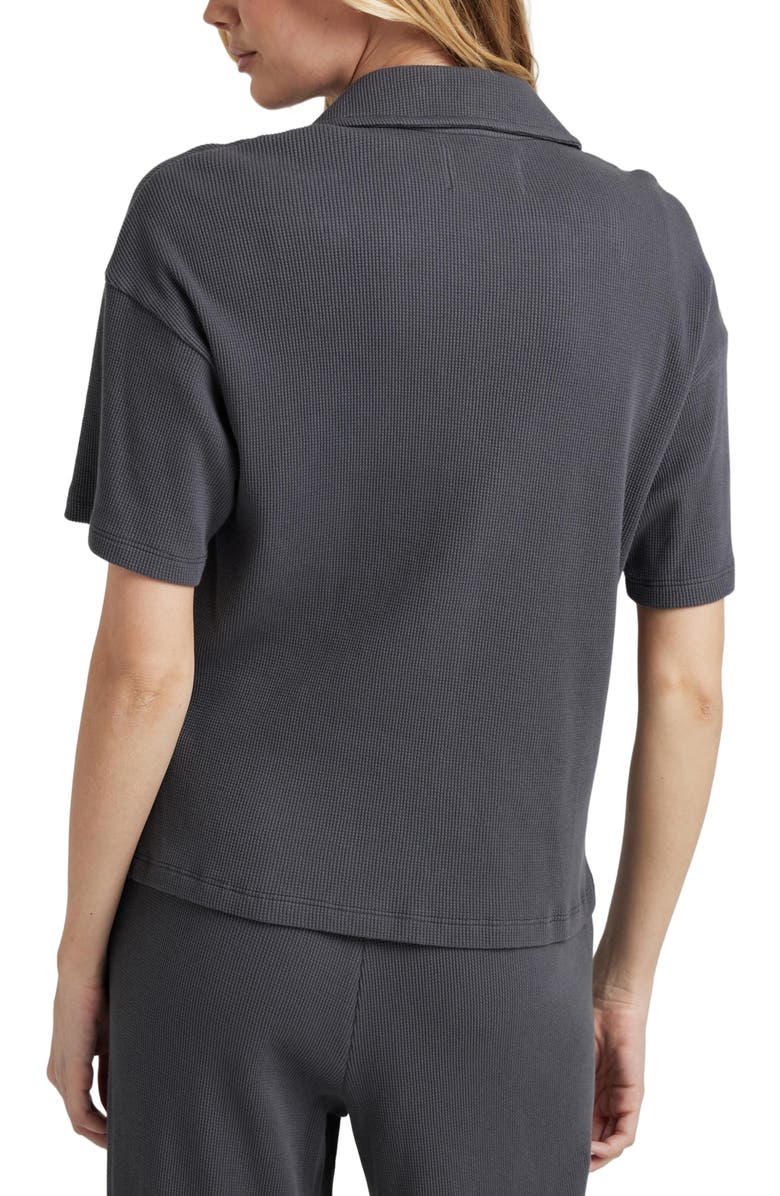 Losano Organic Cotton Button Down Shirt, Alternate, color, Charcoal