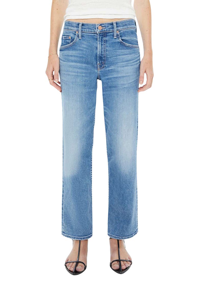 The Newbie High Waist Ankle Straight Leg Jeans, Main, color, FLOAT MY BOAT
