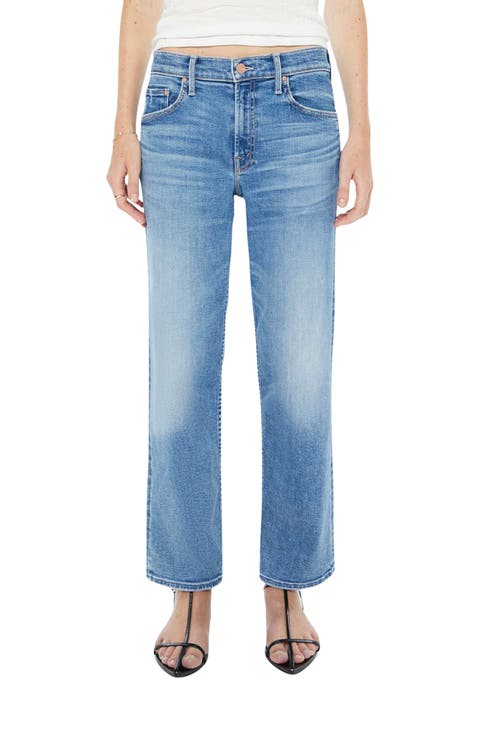 The Newbie High Waist Ankle Straight Leg Jeans (Float My Boat)