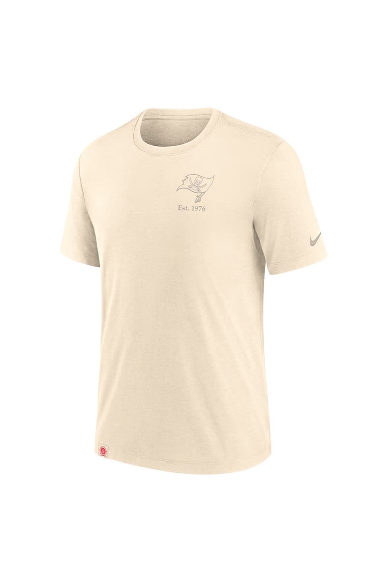 Men's Nike Cream Tampa Bay Buccaneers Glory Tri-Blend T-Shirt, Alternate, color, Cream