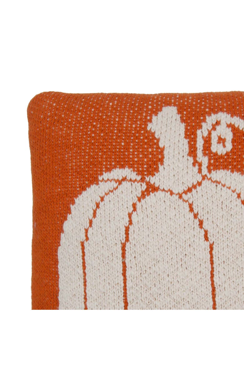 C&F Home Pumpkin Halloween Small Petite Accent Pillow 10" x 10", Alternate, color, Orange