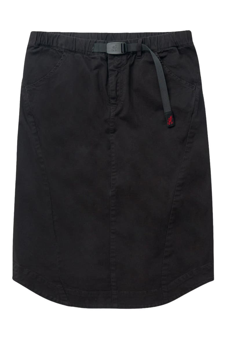 Lili Woven Midi Skirt, Alternate, color, BLACK