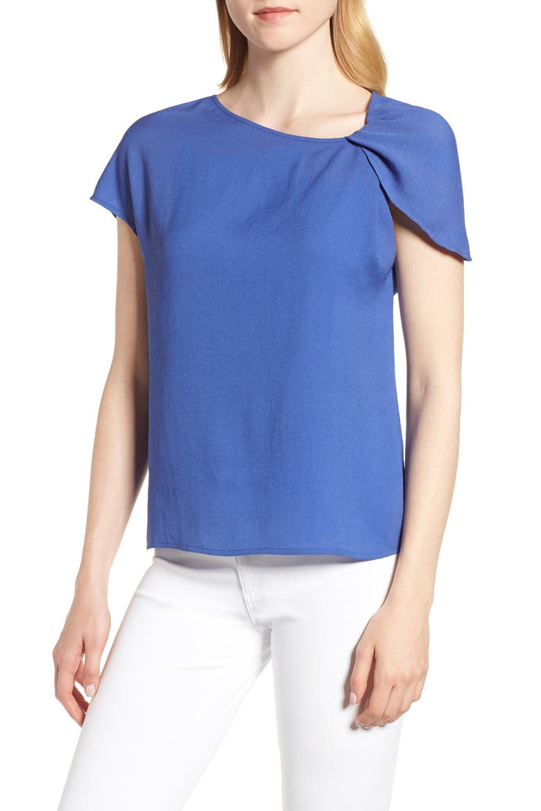 Asymmetrical Shoulder Top, Main, color, BLUE MARINE