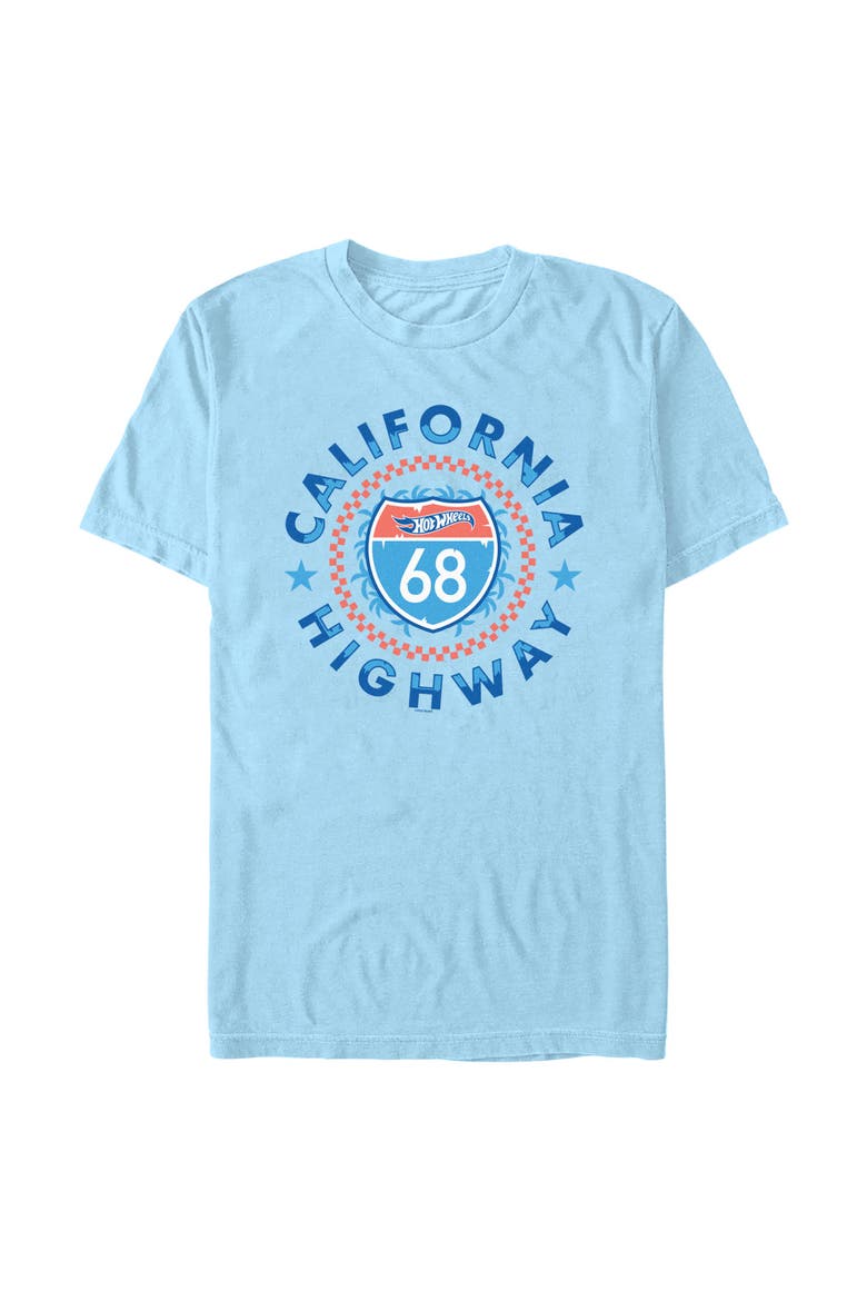 Men's Hot Wheels California Highway 68  Graphic T-Shirt, Main, color, Light Blue