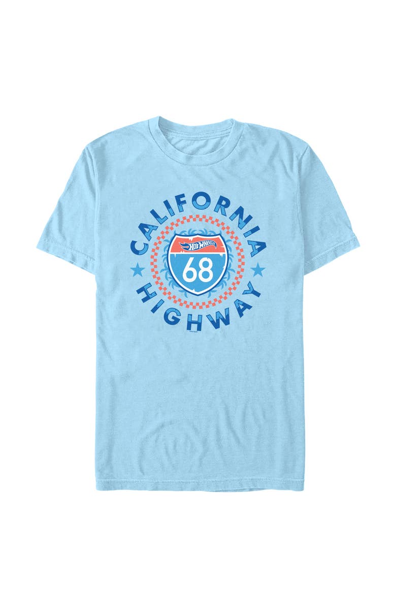 Hot Wheels Men's Hot Wheels California Highway 68 Graphic T-Shirt, Main, color, Light Blue
