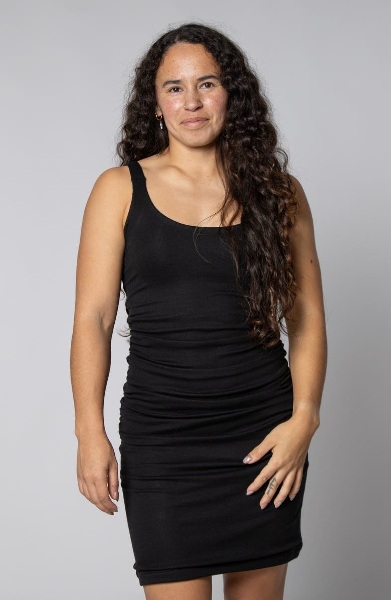 LEISURE LAB Capri Day Dress, Main, color, Black