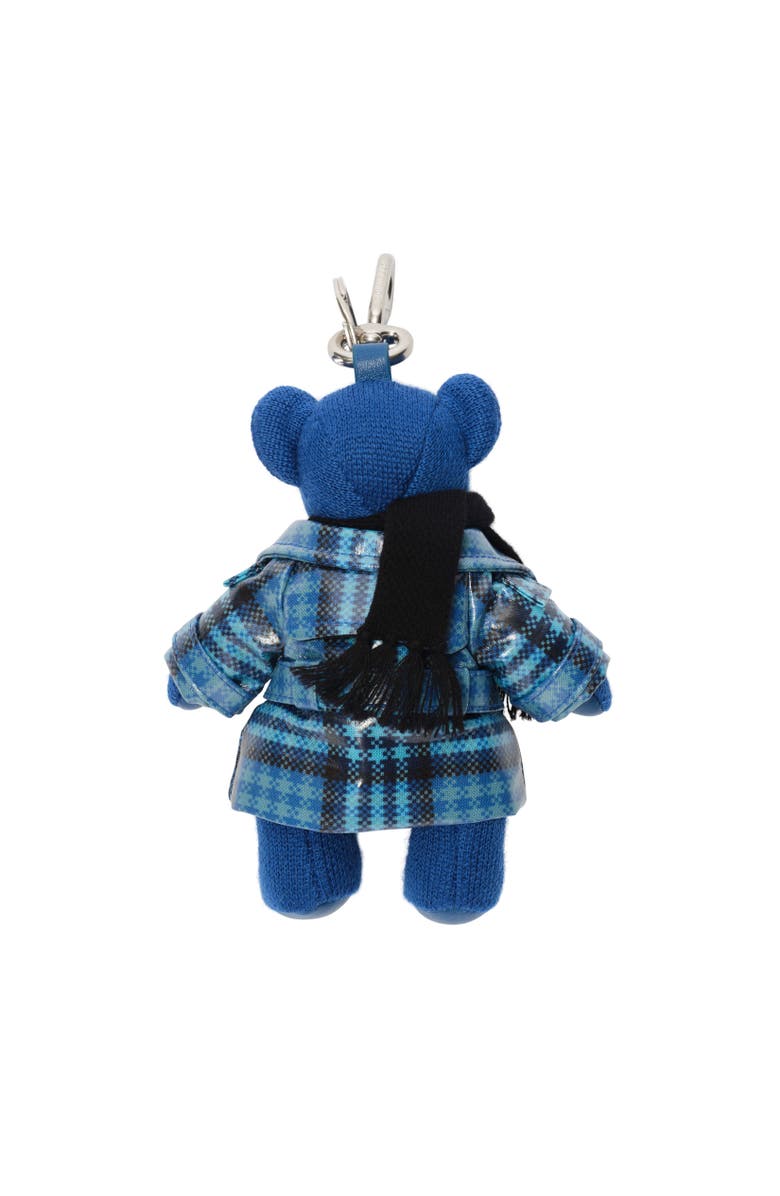 Burberry Thomas Bear Charm, Alternate, color, Blue