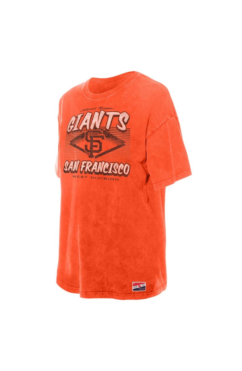 New Era Women's New Era  Orange San Francisco Giants Mineral Wash Oversized T-Shirt, Alternate, color, Orange