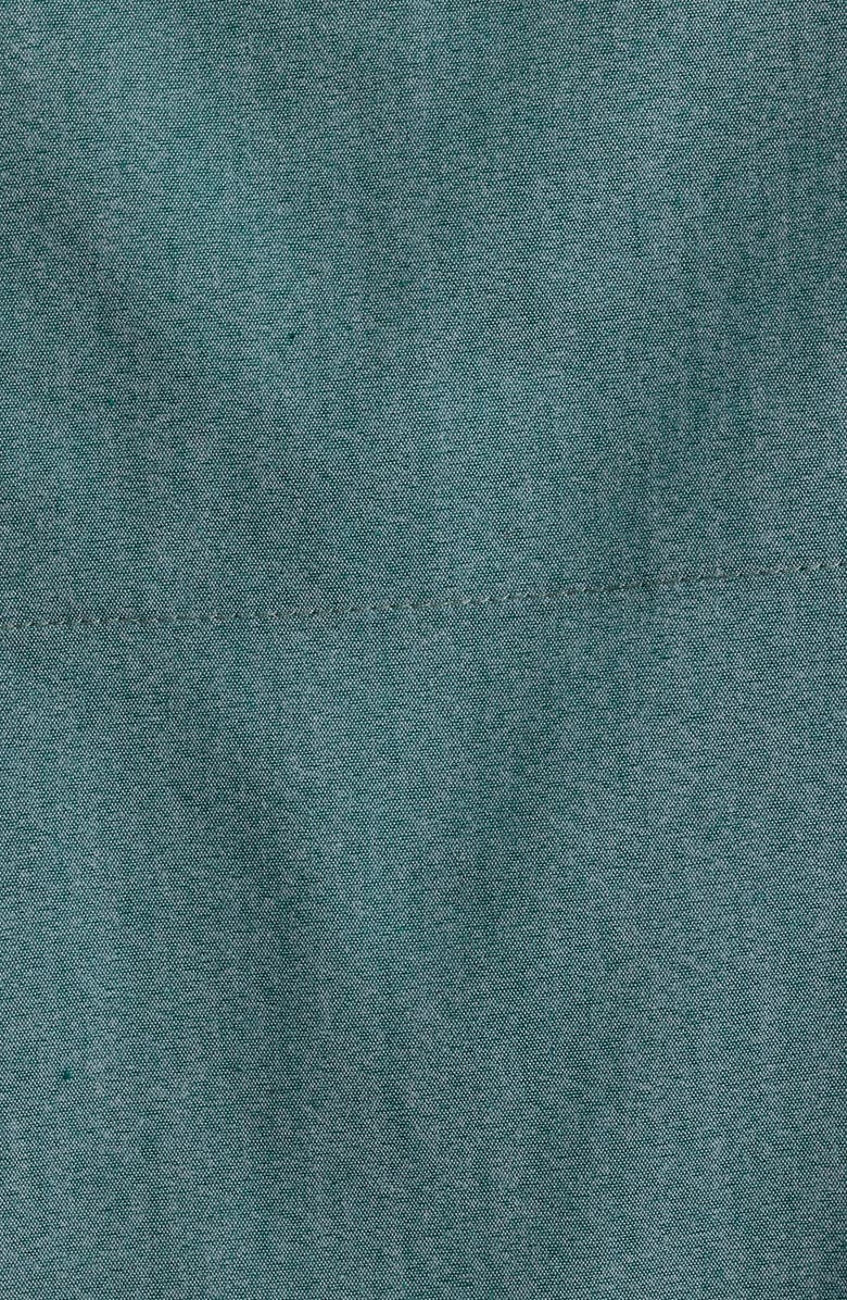 Nordstrom Plaid Poplin Pajamas, Alternate, color, Green Garnet Chambray