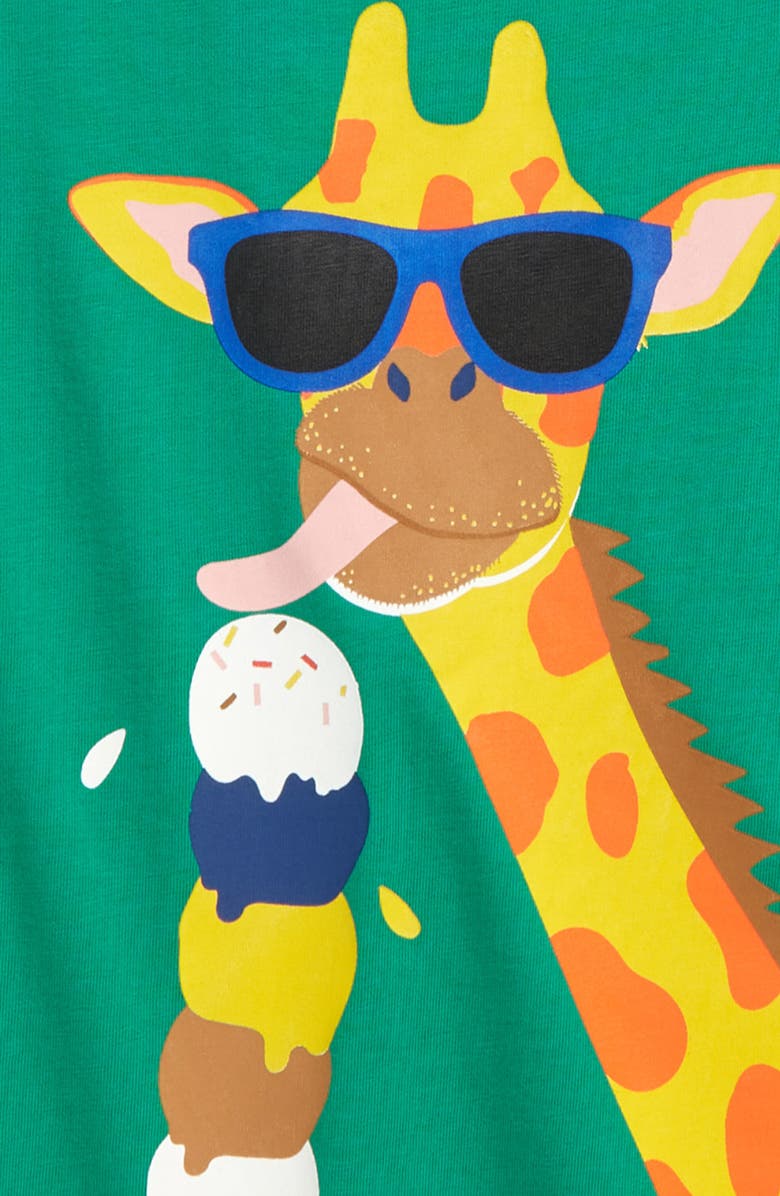 Mini Boden Kids' Giraffe Vacation Graphic Tee, Alternate, color,