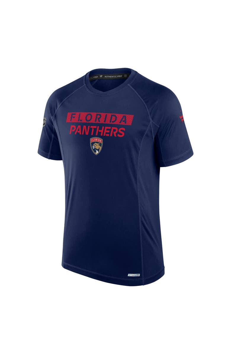 FANATICS Men's Fanatics Navy Florida Panthers Authentic Pro Rink Tech T-Shirt, Alternate, color, 
