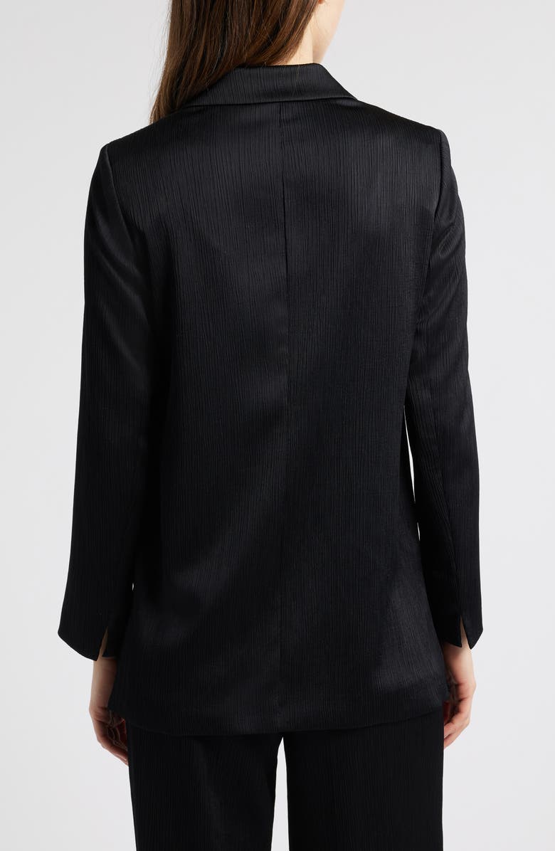 Anne Klein Crinkle Satin Blazer, Alternate, color, 