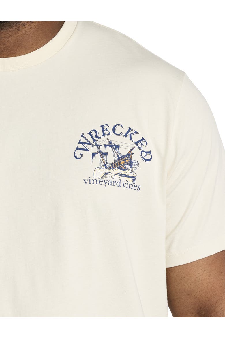 Big & Tall Wrecked Graphic Tee, Alternate, color, STONE