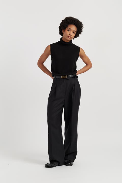 Wool-Cashmere High-Neck Tank