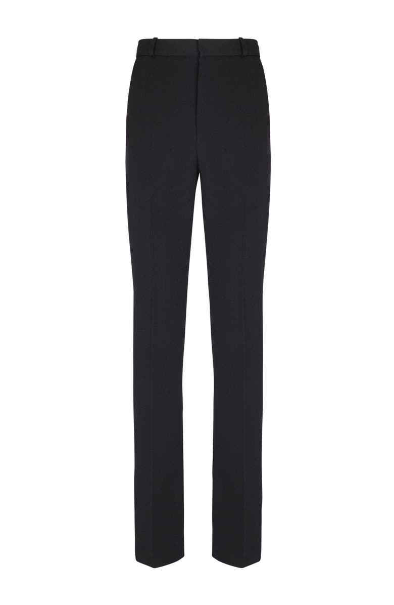 Balmain Wool darted trousers, Main, color, Black