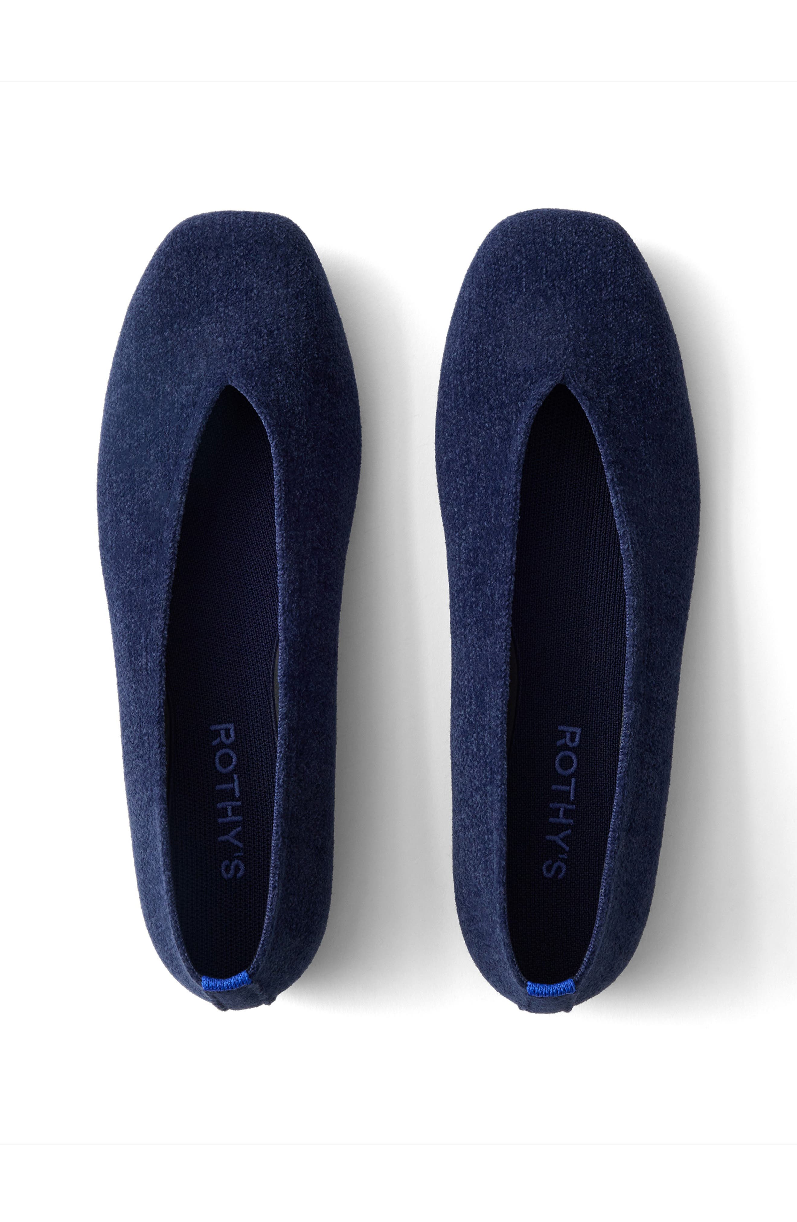 The ReVelvet Max Square Toe Ballet Flat, Alternate, color, REVELVET NAVY