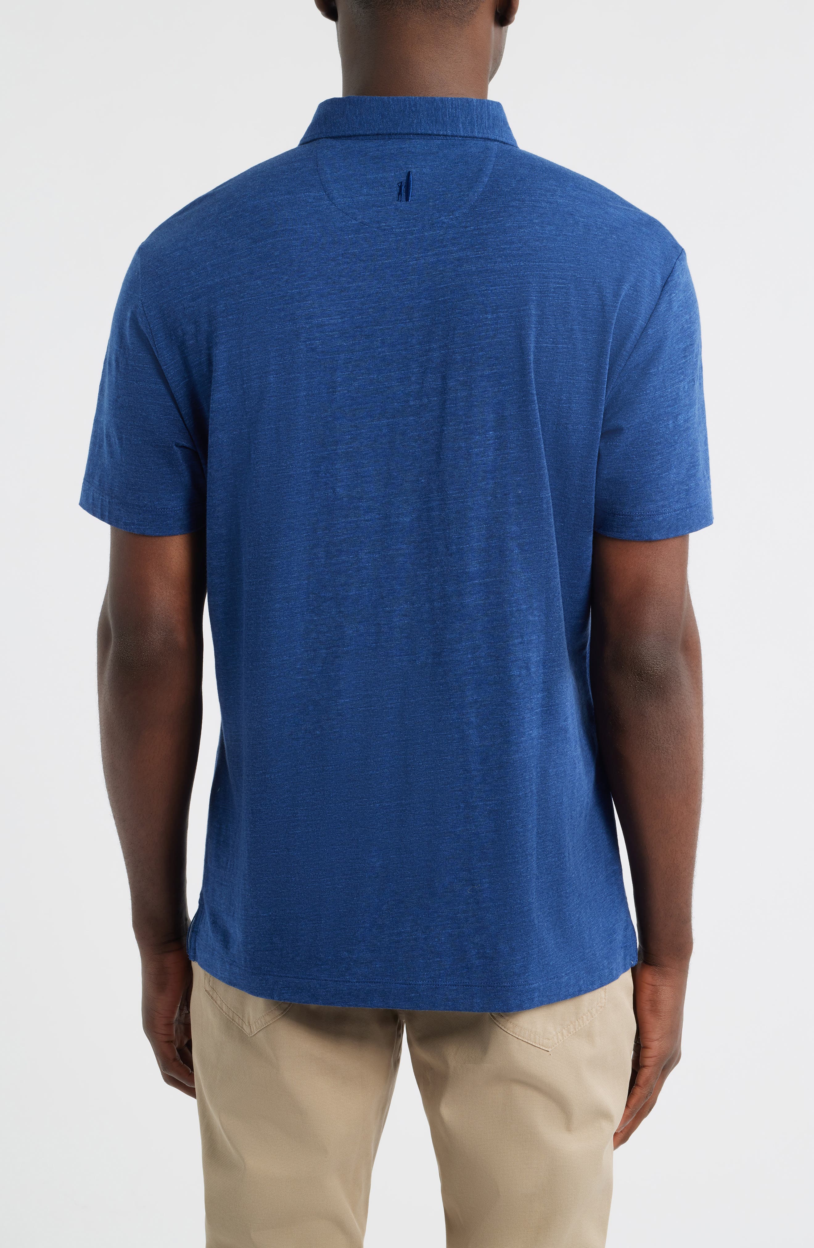 Starnes Heathered Cotton Blend Polo - image 4