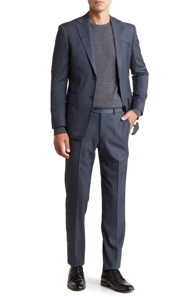 English Laundry Trim Fit Two-Button Suit, Main, color, Blue
