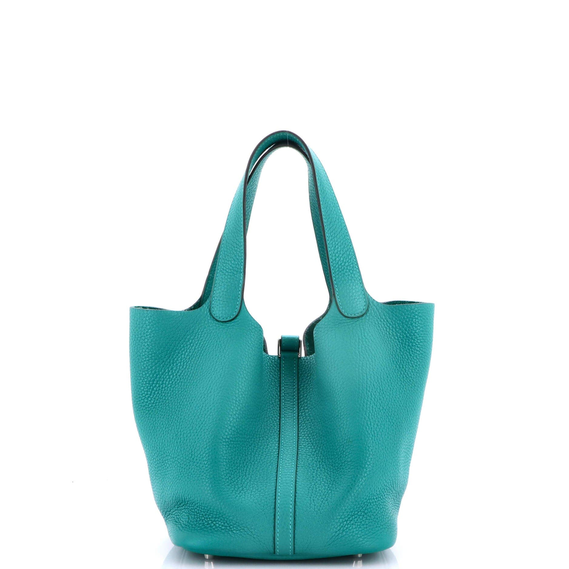 Picotin Lock Bag Clemence MM, Alternate, color, Green