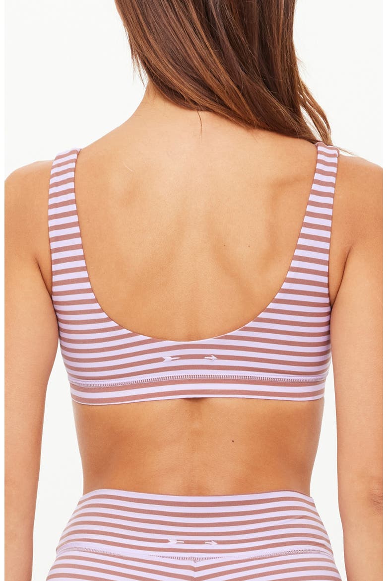 Miami Jasmine Scoop Neck Sports Bra, Alternate, color, STRIPE
