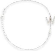 MESHMERISE Diamond Initial Bezel Bracelet