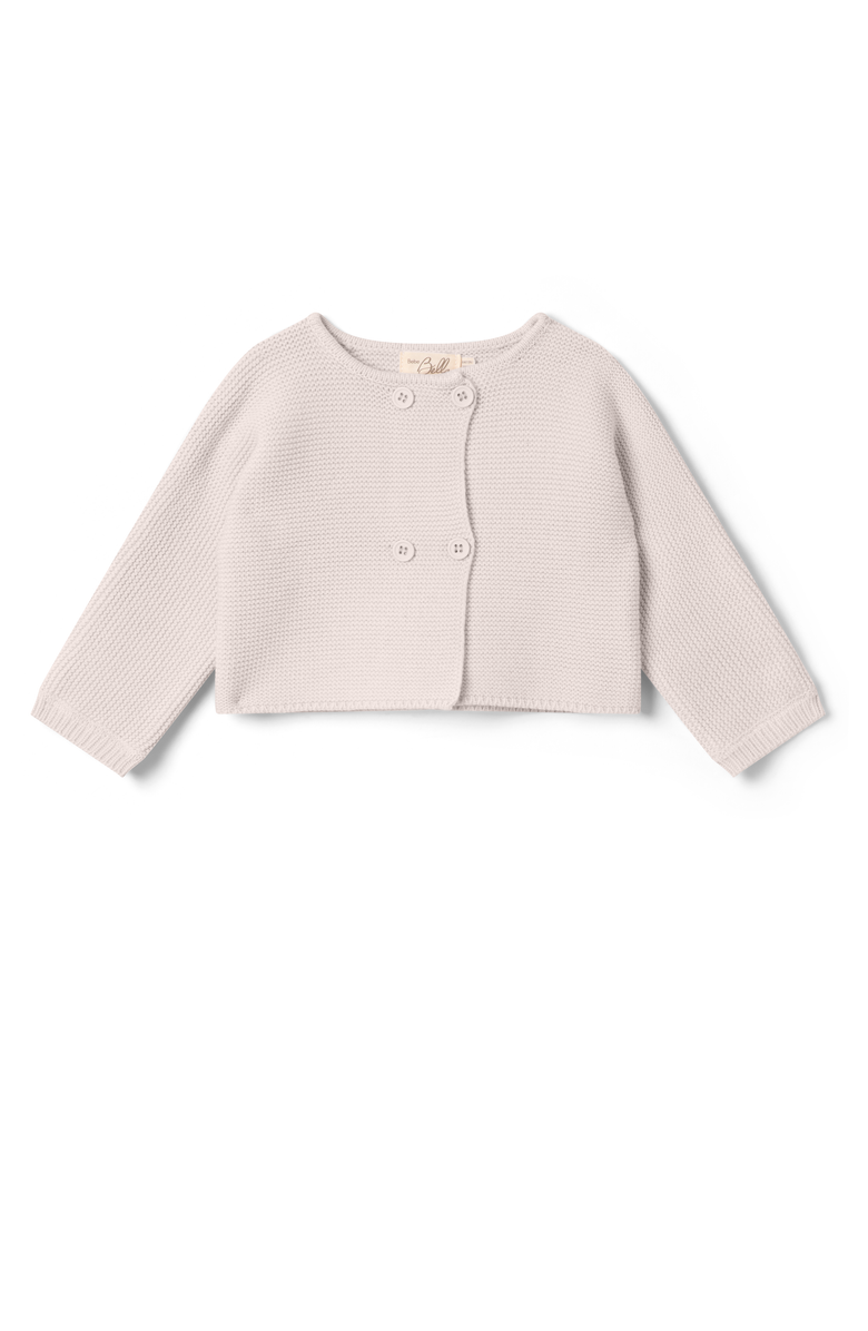 Bebe Bella Double Breasted Knit Cardigan, Main, color, Dark Almond