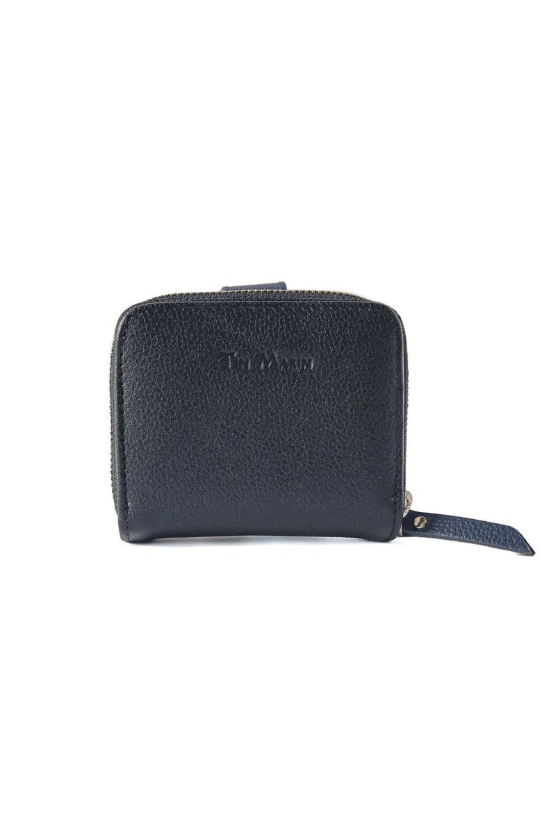 Camila Small Leather Wallet, Main, color, Black