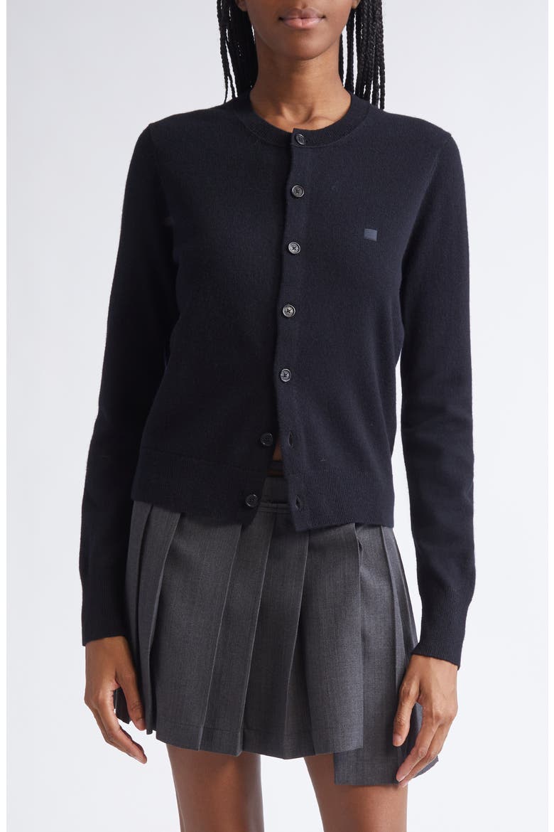 Keny Core Wool & Yak Hair Cardigan, Main, color, BLACK