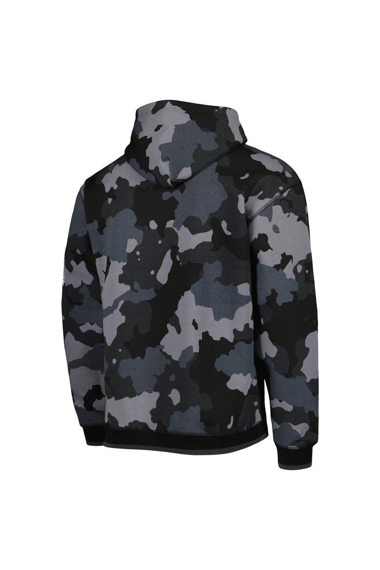Men's The Wild Collective Black Cleveland Browns Camo Pullover Hoodie, Alternate, color, Black