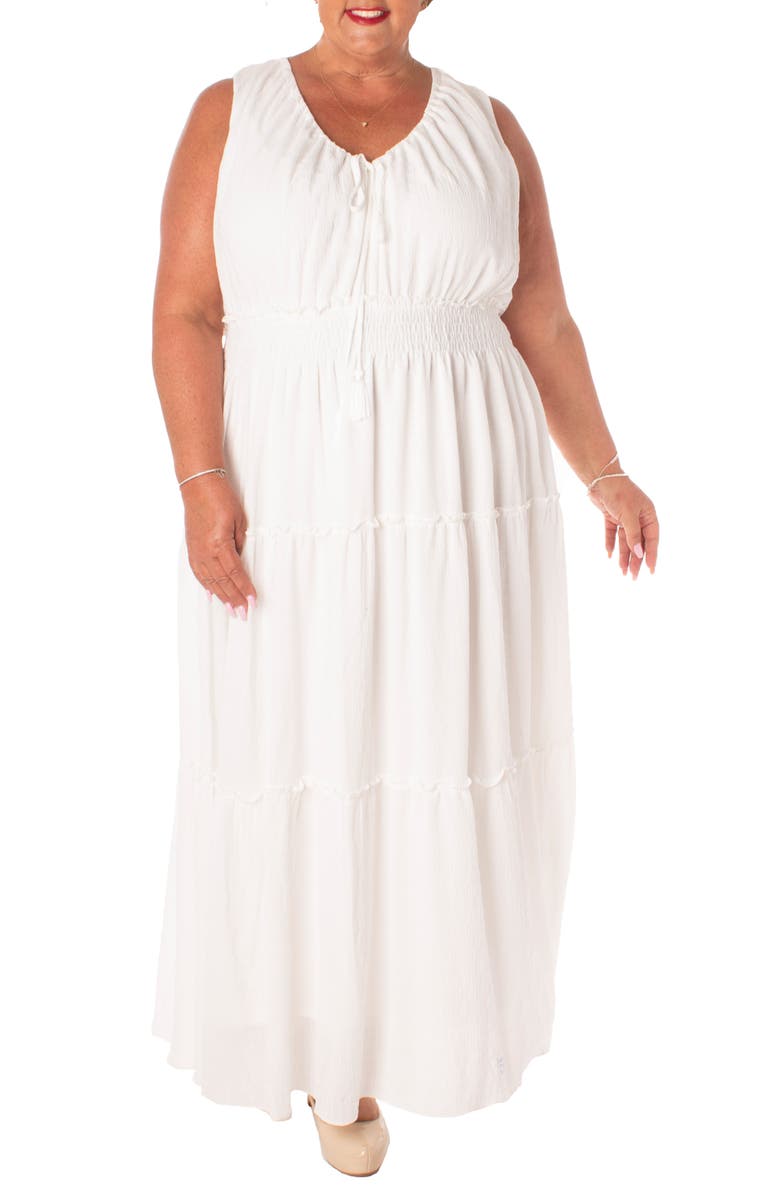 Taylor Dresses Tiered Jersey Dress, Main, color,