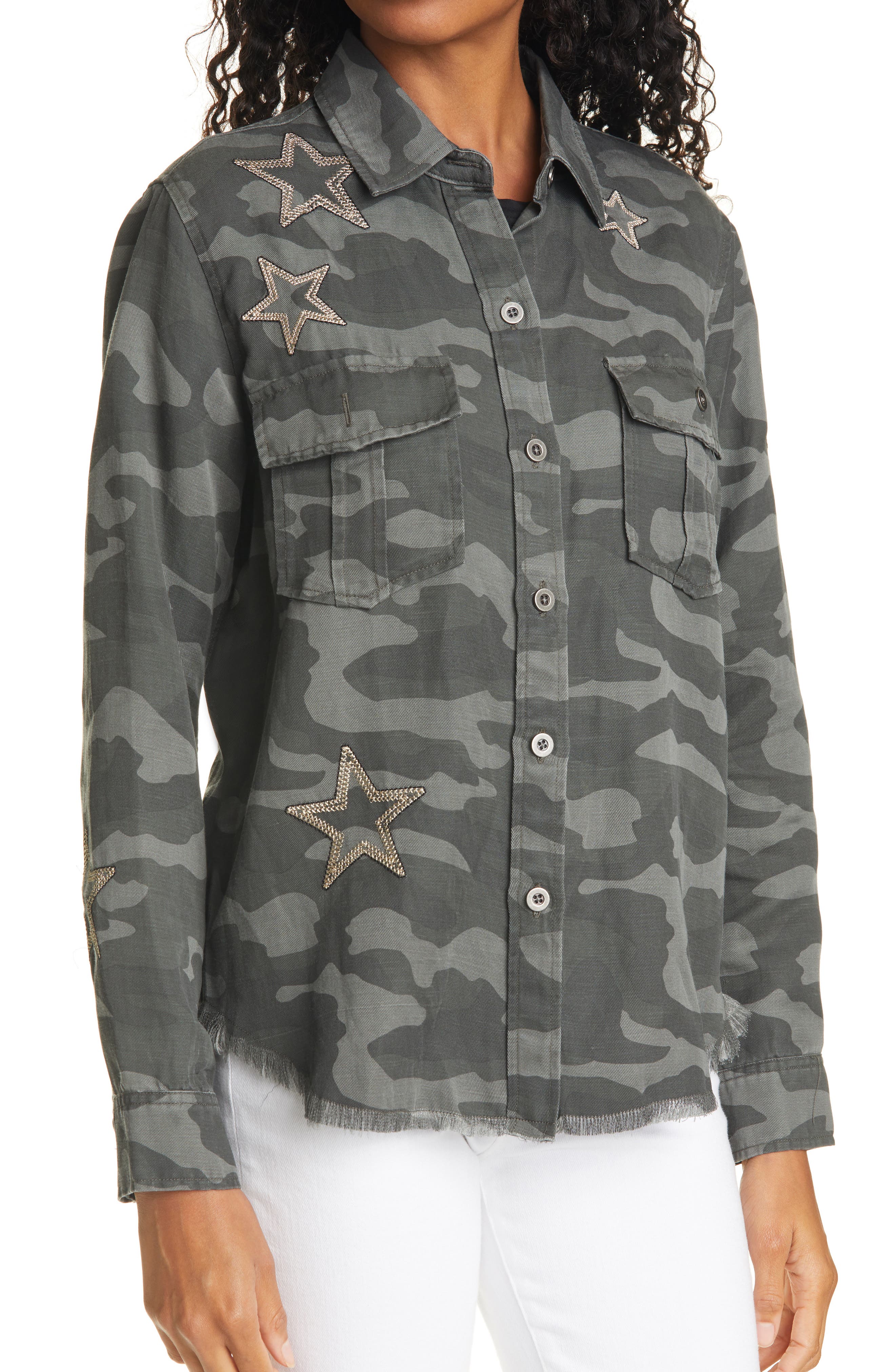 Rails Loren Camo Button-Up Shirt (Women) | Nordstrom