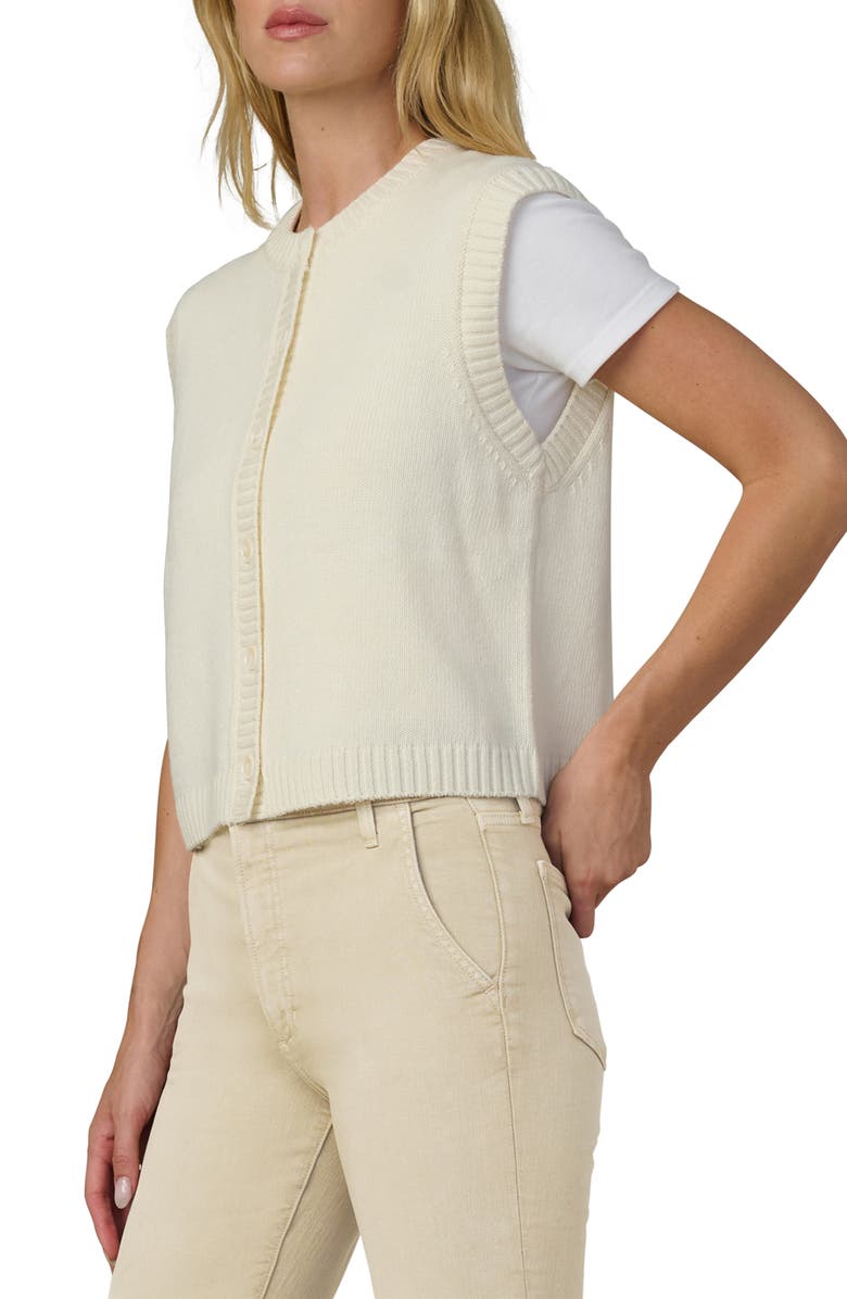 Joe's The Noa Wool Blend Button-Up Vest, Alternate, color, Ecru