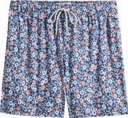 Vintage Summer Floral Water Repellent Stretch Volley Swim Trunks