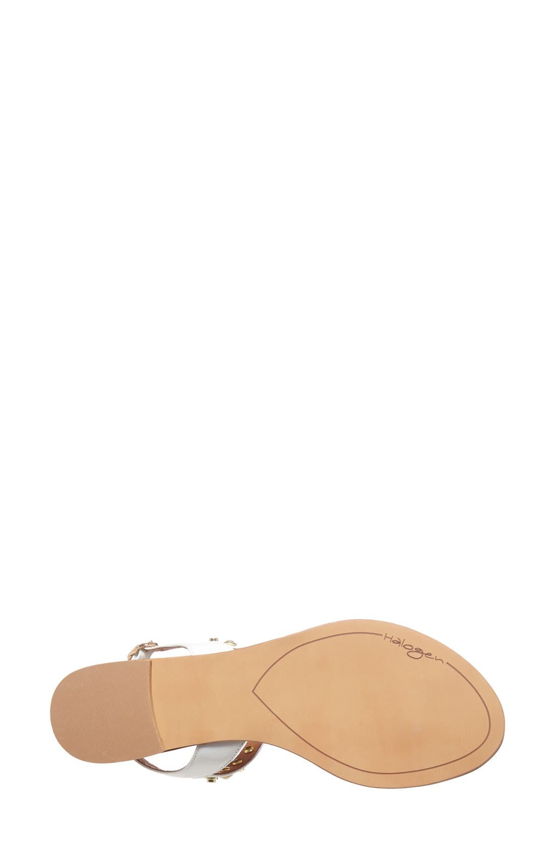 'Lena' Sandal, Alternate, color, WHITE