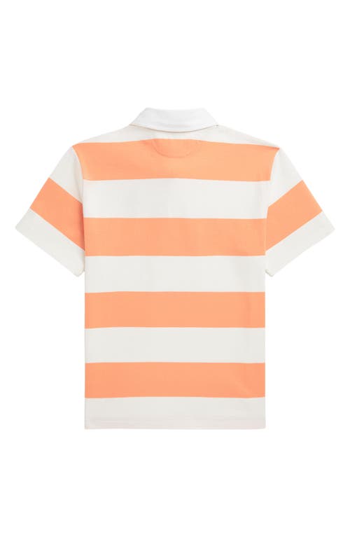 Polo Ralph Lauren Polo Bear Short-sleeve Rugby Shirt In Orange