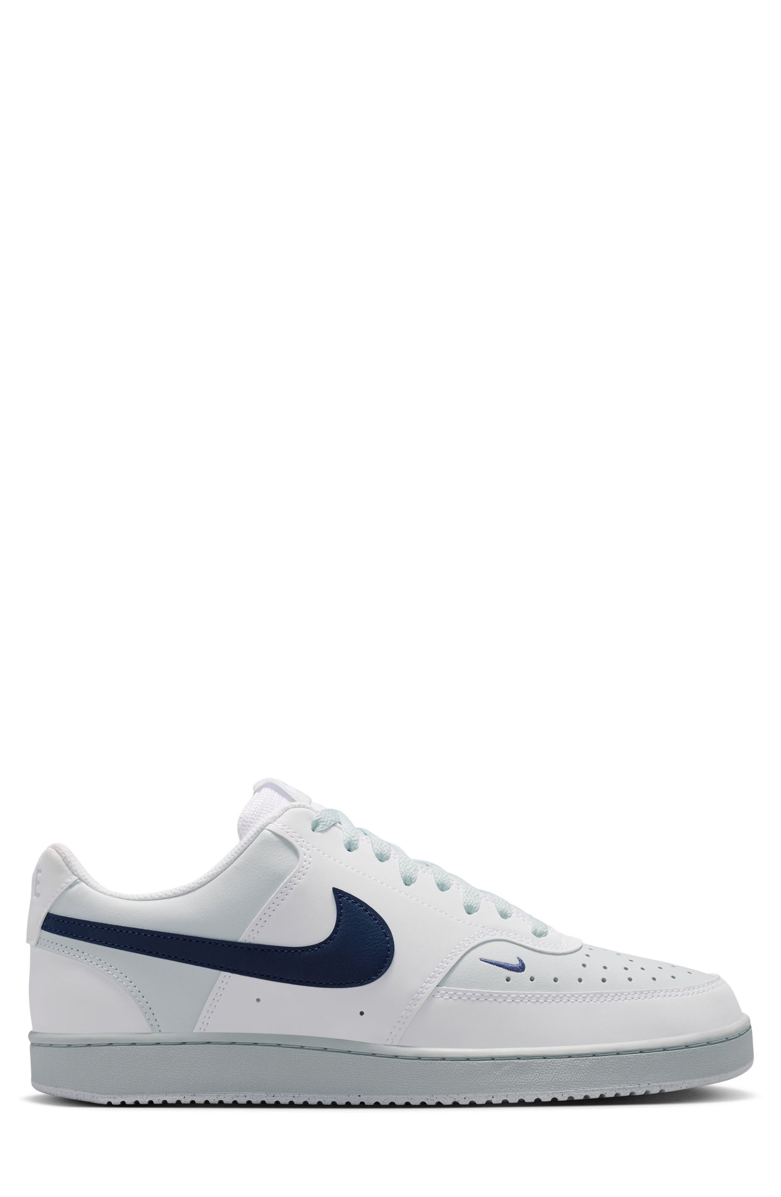 Court Vision Low Sneaker, Alternate, color, WHITE/ MIDNIGHT NAVY