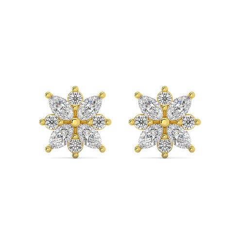 Bliss Diamond 1/2ct Marquise Star Diamond Earrings 14k Gold Earrings Lab Grown In 14k White Gold