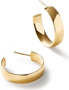 Ana Luisa Gold Huggie Hoop Earrings - Gold Bold Hoops Medium