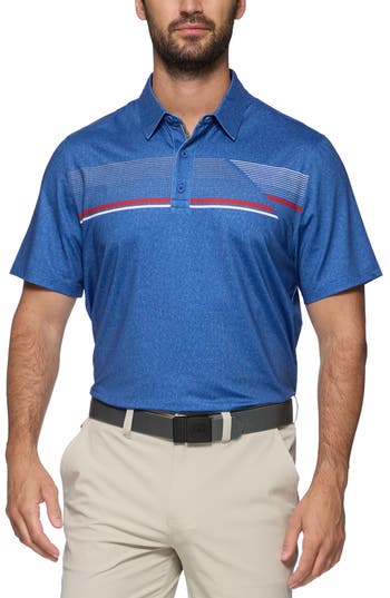 FLAG AND ANTHEM FLAG AND ANTHEM GATESVILLE CHEST STRIPE PERFORMANCE POLO