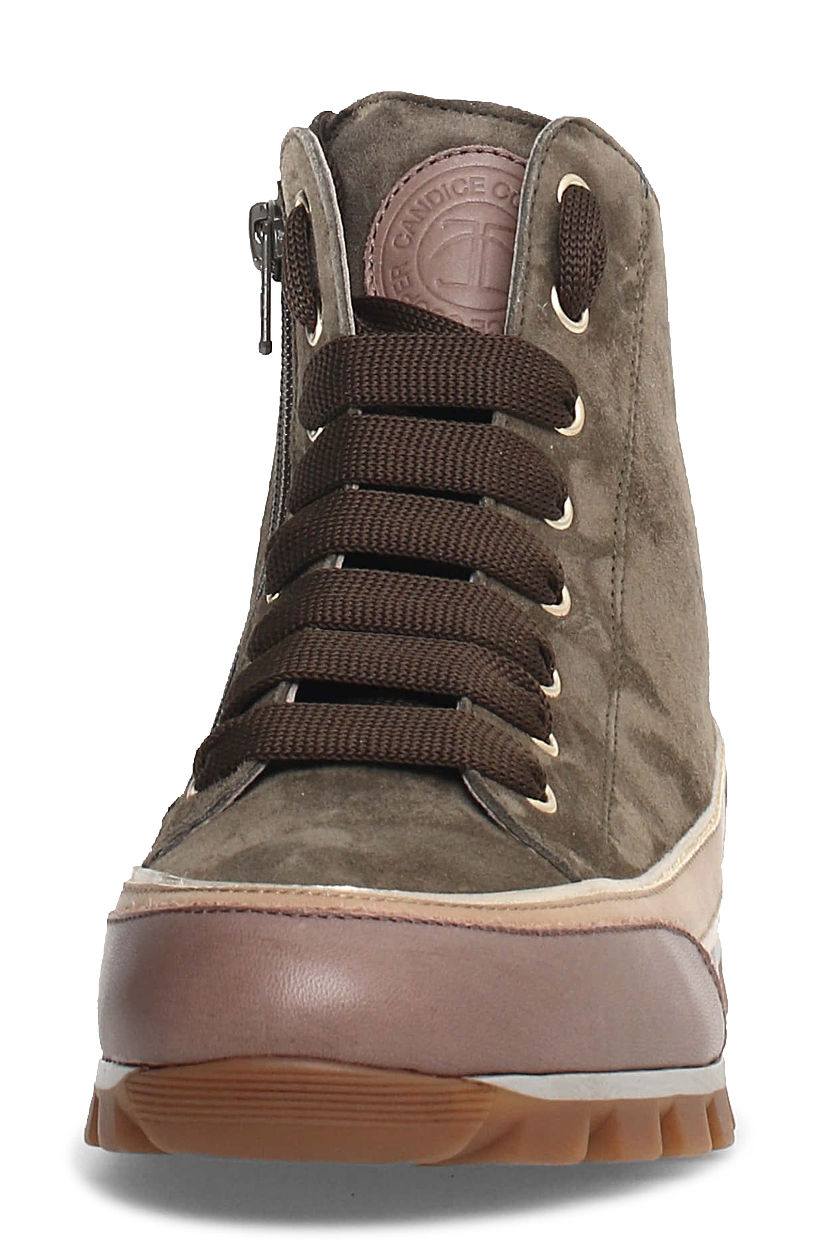 Janis Strip High Top Sneaker, Alternate, color, ARMY GREEN