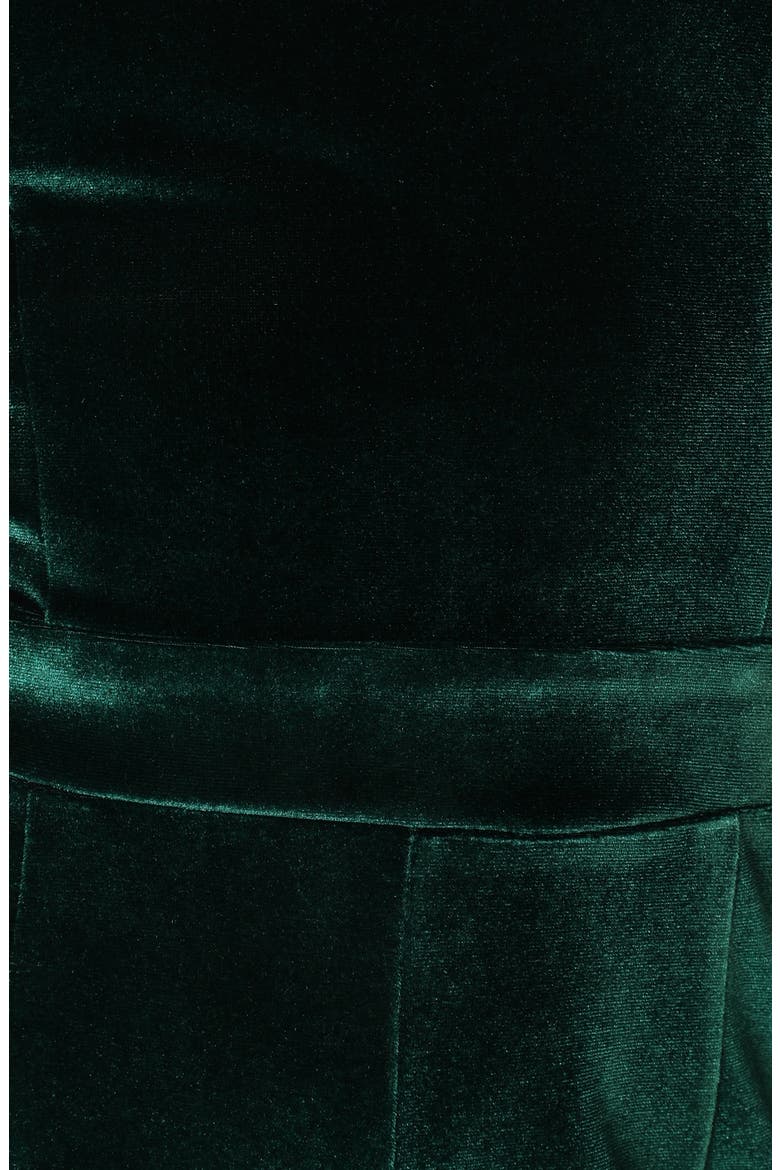 Aria Velvet Wide Leg Halter Jumpsuit, Alternate, color, EMERALD