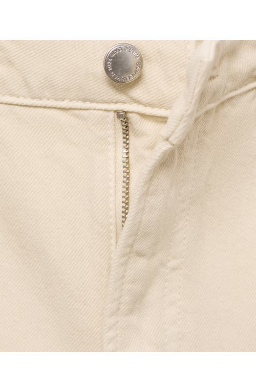 Mango High Waist Bermuda Denim Shorts