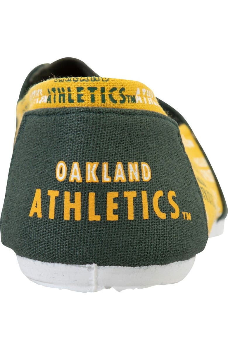 FOCO Women's Oakland Athletics Side Wordmark Canvas Shoes, Alternate, color,