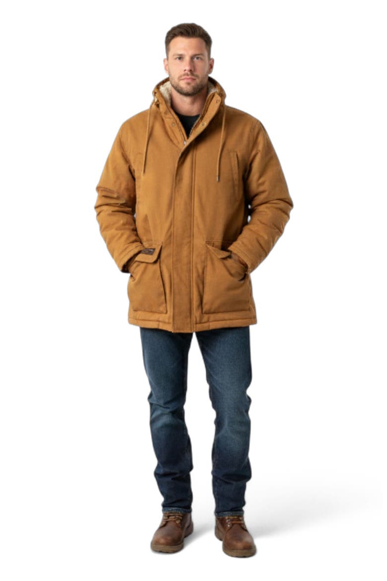 Men's Duck Canvas Jacket, Main, color, Brown