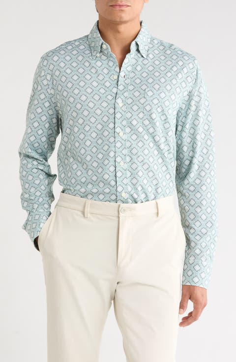 San Rio Twill Mira Mosaic Long Sleeve Shirt